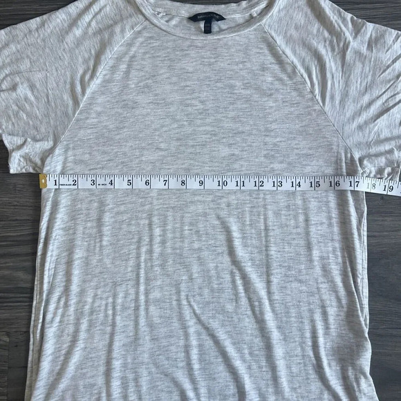 Banana Republic Luxe Flutter Sleeve Shirt Gray Size Medium - Picture 4 of 6